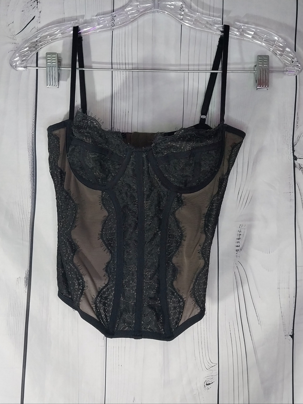 Out From Under Modern Love By Urban Outfitters Black Lace Coquette Goth Corset